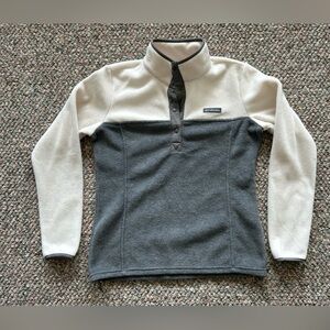COLUMBIA micro fleece, 1/2 snap pullover, size M